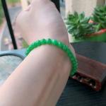 Sunny Green Bead Bracelet